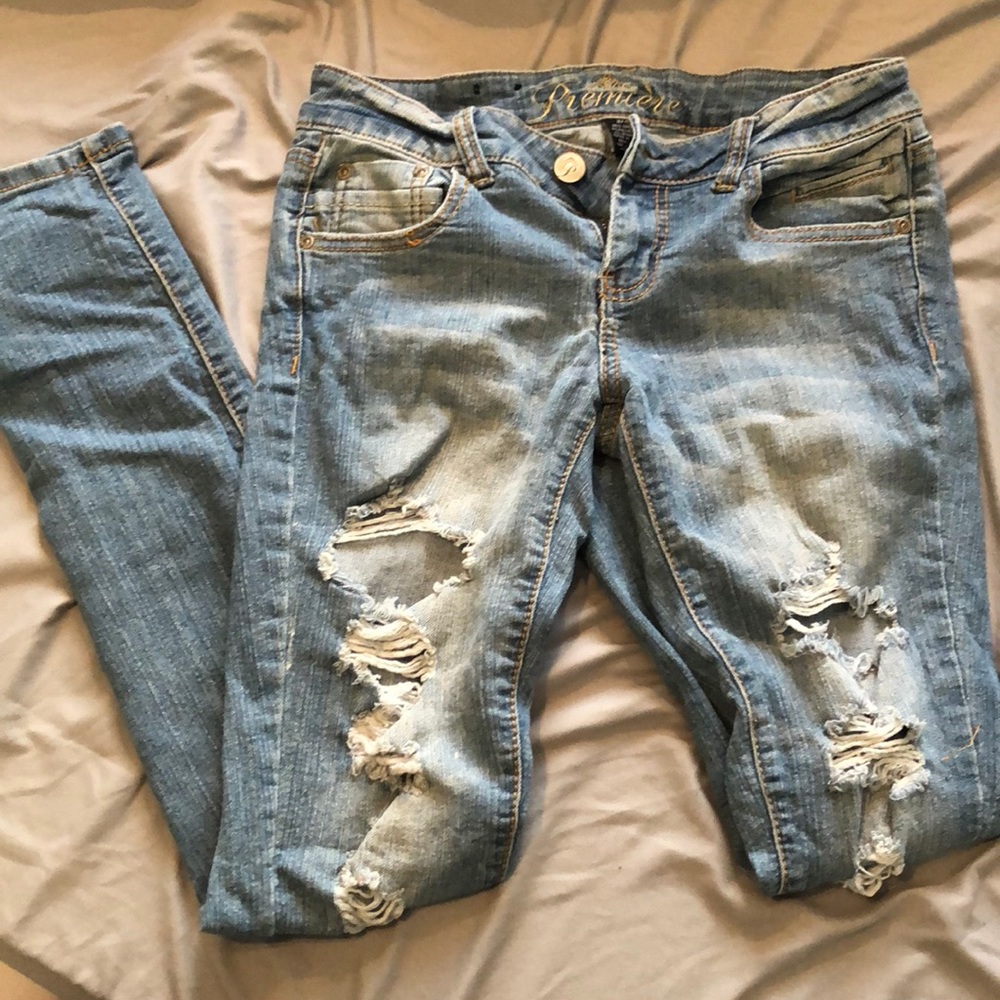 Destroyed jeggings